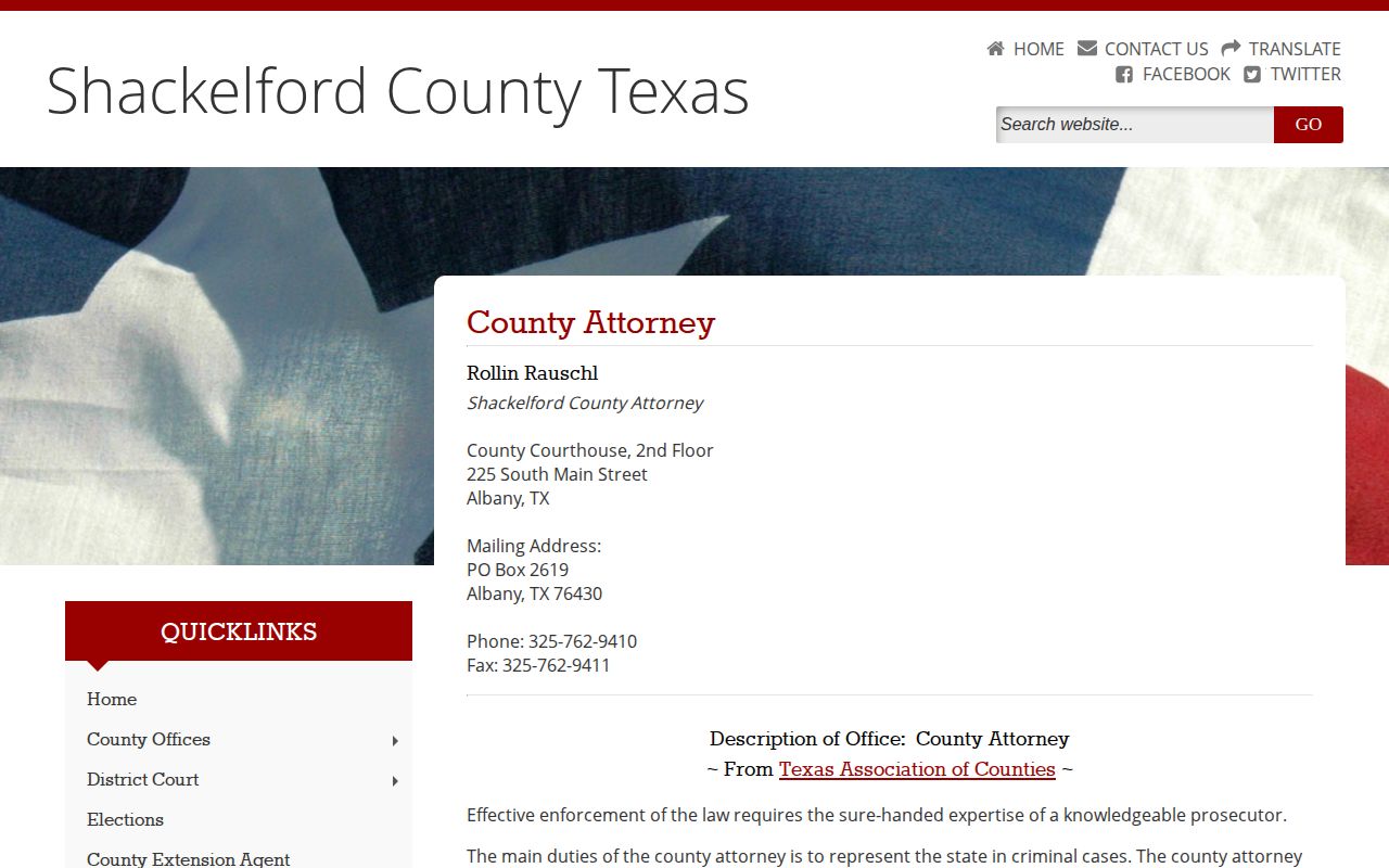 Shackelford County Attorney court context for CSCD probation release records